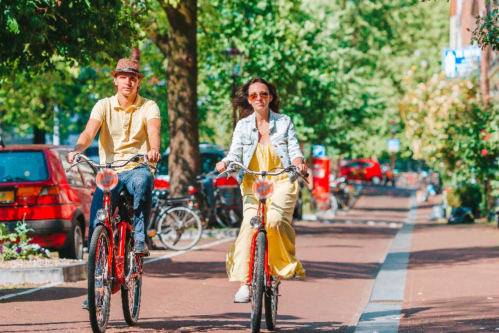 Girare in bicicletta per Amsterdam