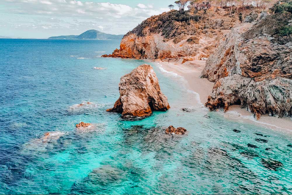 Le spiagge e il mare dell'isola