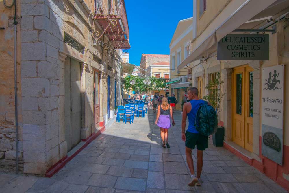 Muoversi nell'isola di Symi