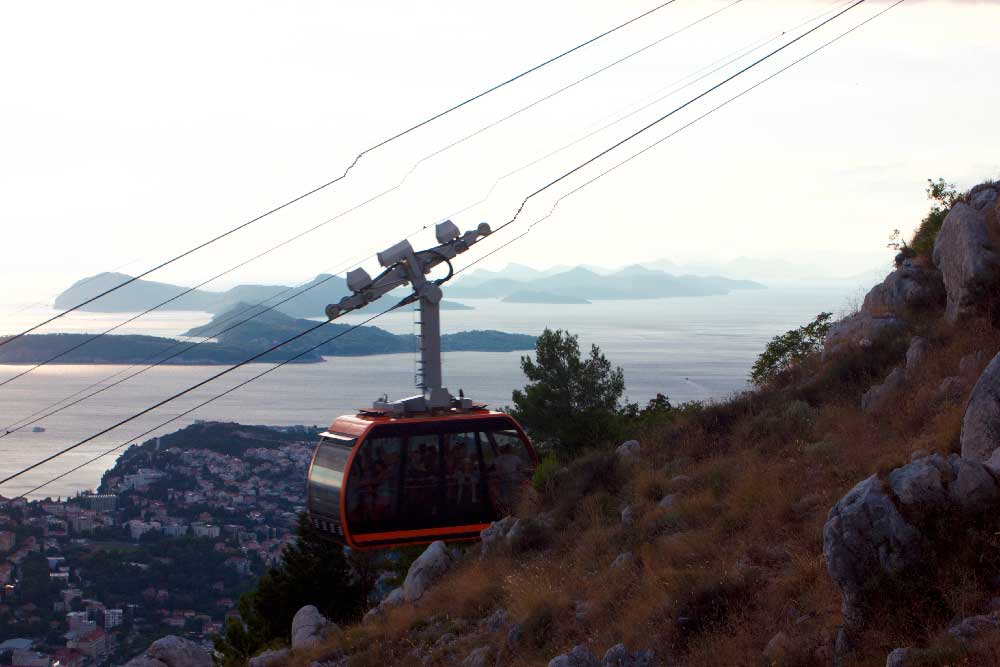 Funivia per la collina di Srđ