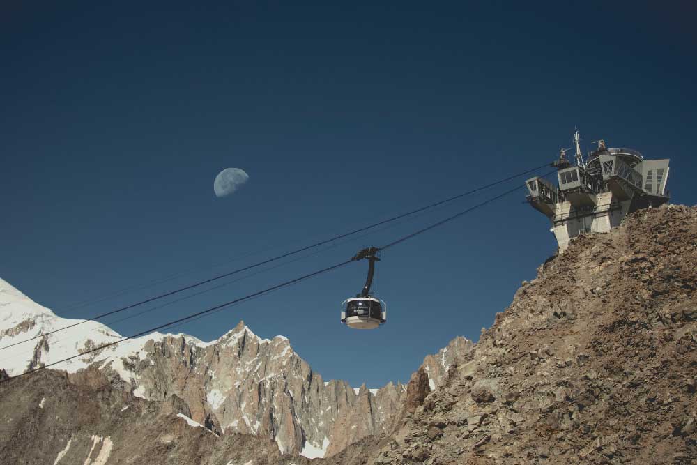 Monte Bianco con la Skyway