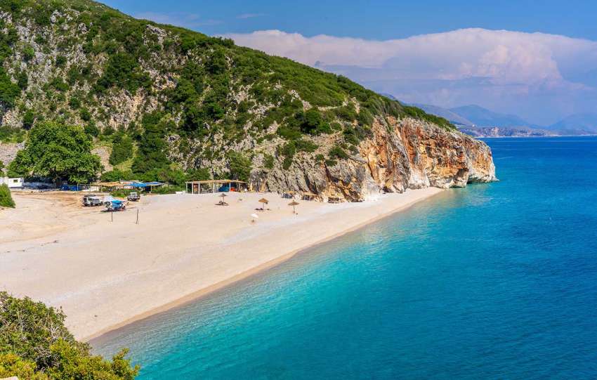 Spiaggia di Gjipe in Albania