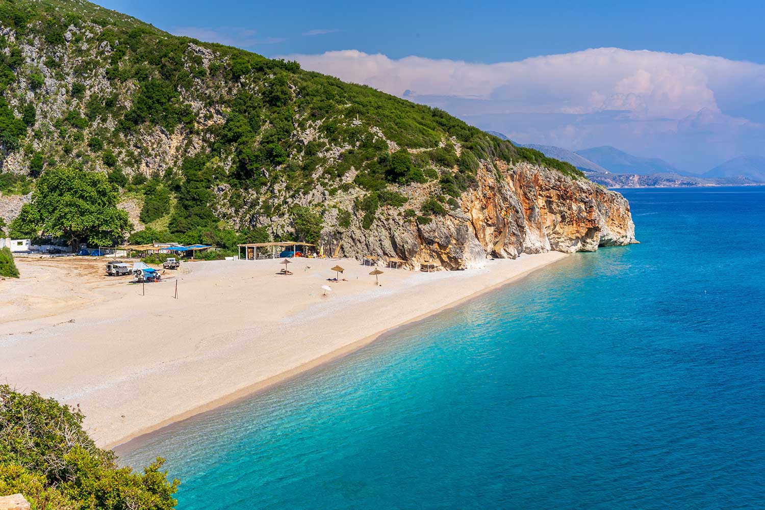 Spiaggia di Gjipe in Albania